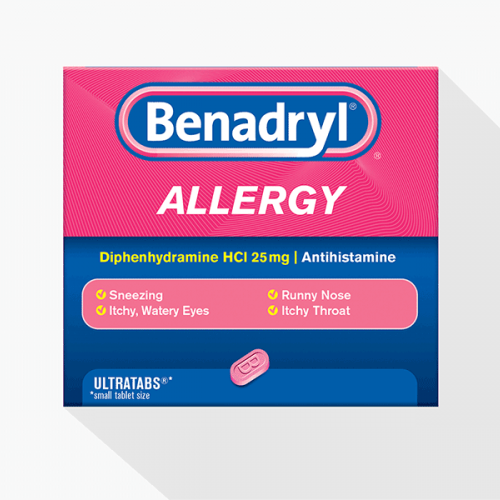 BENADRYL® Allergy ULTRATAB® Tablets Small